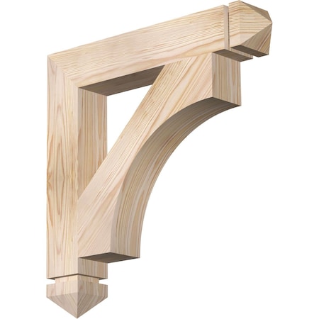 Ekena Millwork Westlake Arts & Crafts Smooth Bracket, Douglas Fir, 3 1/2"W x 22"D x 22"H BKT04X22X22WTL03SDF
